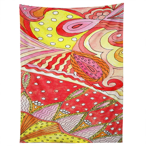 Rosie Brown Swirls Tapestry