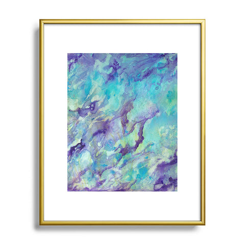 Rosie Brown Tempting Turquoise Metal Framed Art Print