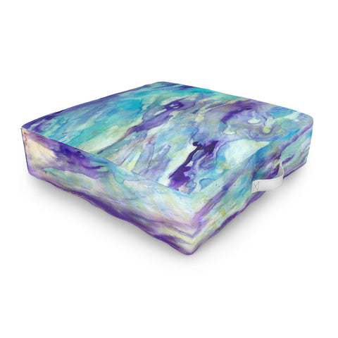 Rosie Brown Tempting Turquoise Outdoor Floor Cushion