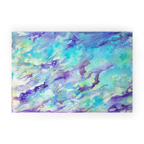 Rosie Brown Tempting Turquoise Welcome Mat