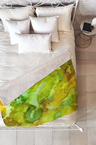 Rosie Brown The Pond Fleece Throw Blanket