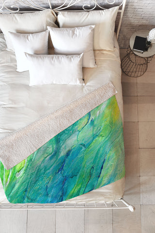 Rosie Brown The Sea Fleece Throw Blanket