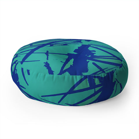 Rosie Brown Thorns Floor Pillow Round