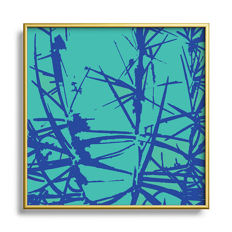 Rosie Brown Thorns Square Metal Framed Art Print