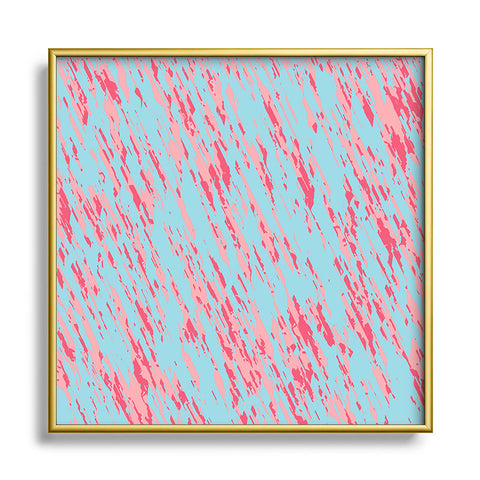 Rosie Brown Tickled Pink Metal Square Framed Art Print