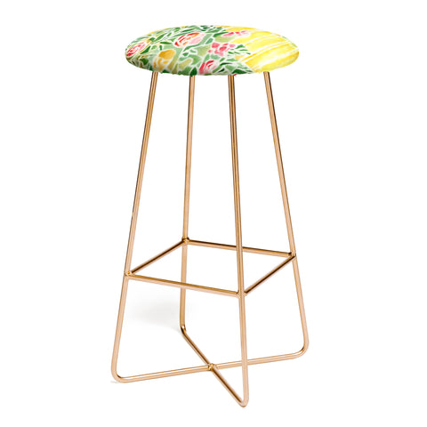 Rosie Brown Tiffany Inspired Bar Stool