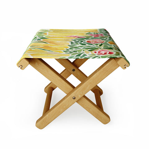 Rosie Brown Tiffany Inspired Folding Stool