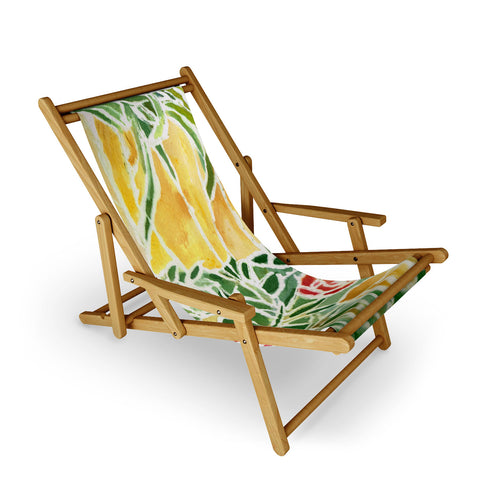 Rosie Brown Tiffany Inspired Sling Chair