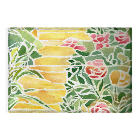 Rosie Brown Tiffany Inspired Outdoor Rug