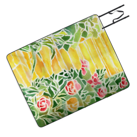 Rosie Brown Tiffany Inspired Picnic Blanket