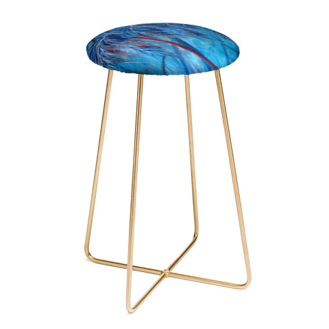 Rosie Brown Tropical Blues Counter Stool