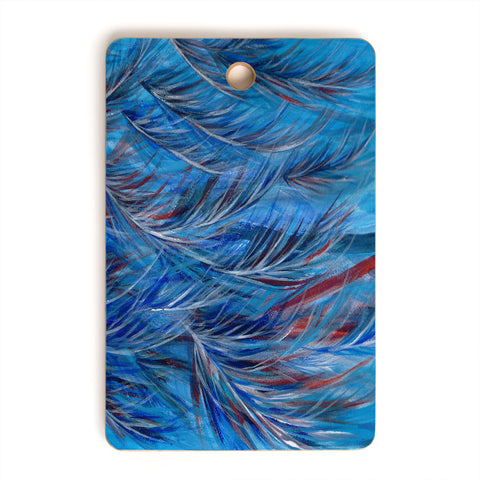 Rosie Brown Tropical Blues Cutting Board Rectangle