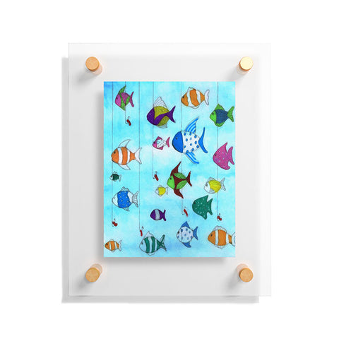 Rosie Brown Tropical Fishing Floating Acrylic Print