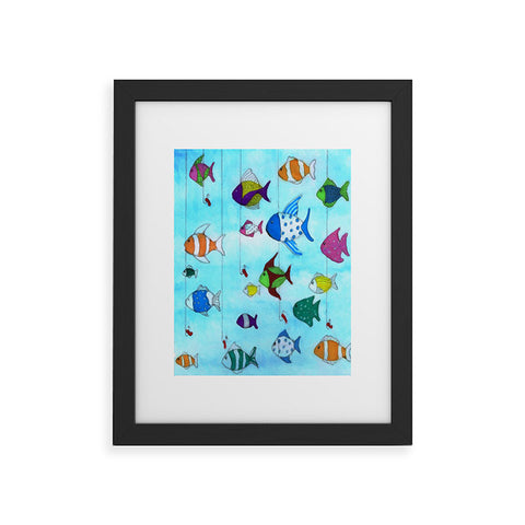 Rosie Brown Tropical Fishing Framed Art Print