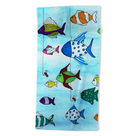 Rosie Brown Tropical Fishing Beach Towel
