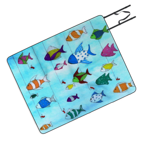 Rosie Brown Tropical Fishing Picnic Blanket