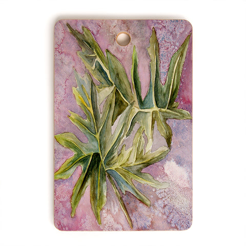 Rosie Brown Tropical Foliage Cutting Board Rectangle