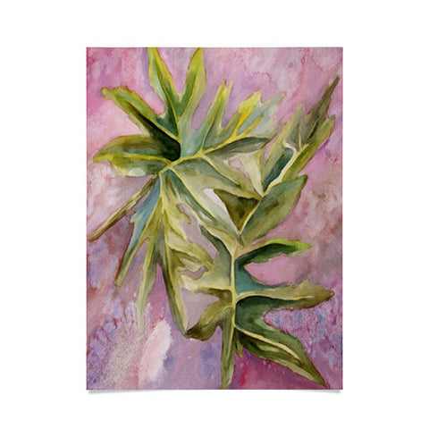 Rosie Brown Tropical Foliage Poster