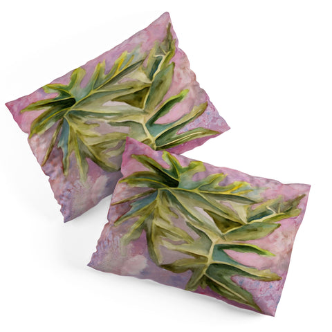 Rosie Brown Tropical Foliage Pillow Shams