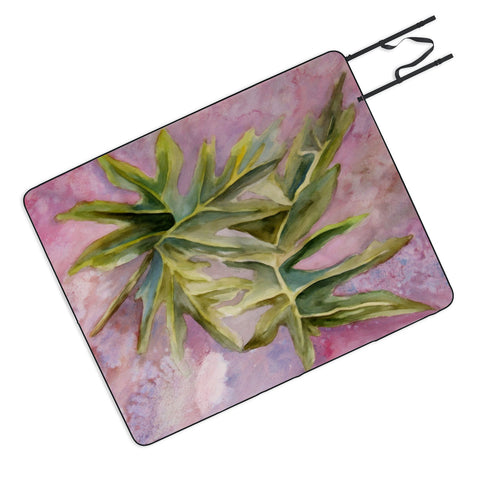 Rosie Brown Tropical Foliage Picnic Blanket