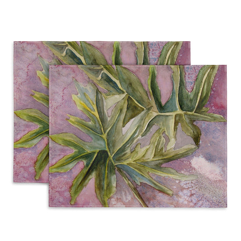 Rosie Brown Tropical Foliage Placemat