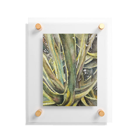 Rosie Brown Tropical Greens Floating Acrylic Print