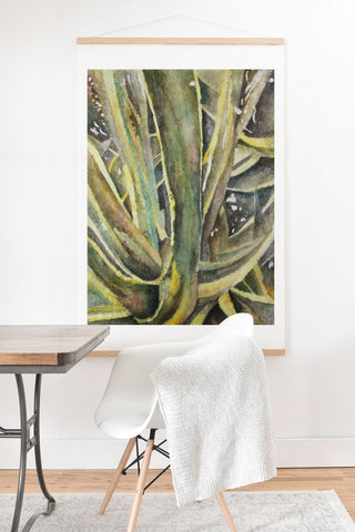 Rosie Brown Tropical Greens Art Print And Hanger