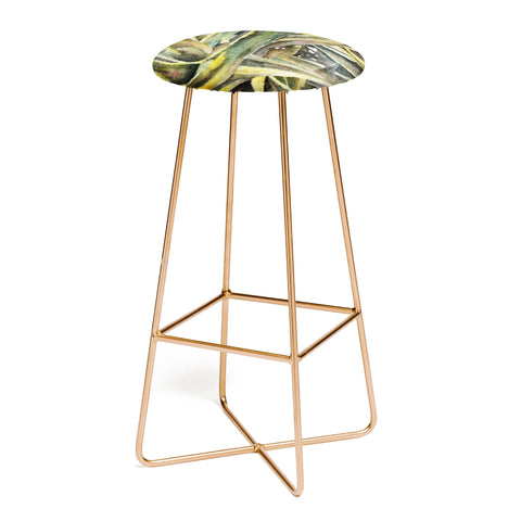 Rosie Brown Tropical Greens Bar Stool