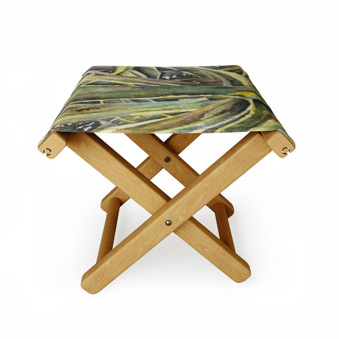 Rosie Brown Tropical Greens Folding Stool