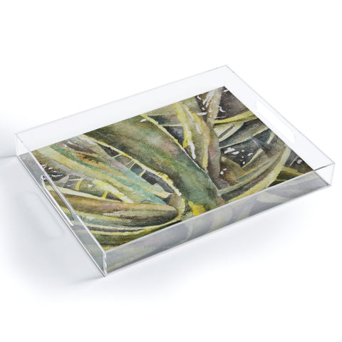 Rosie Brown Tropical Greens Acrylic Tray