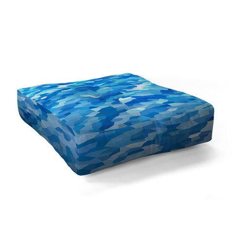 Rosie Brown True Blue Floor Pillow Square