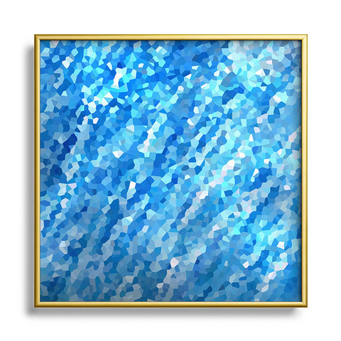 Rosie Brown True Blue Square Metal Framed Art Print