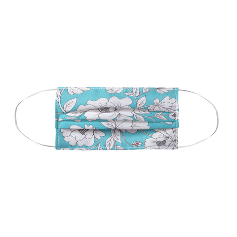 Rosie Brown Turquoise Floral Face Mask