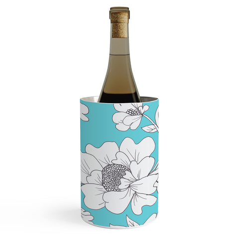 Rosie Brown Turquoise Floral Wine Chiller
