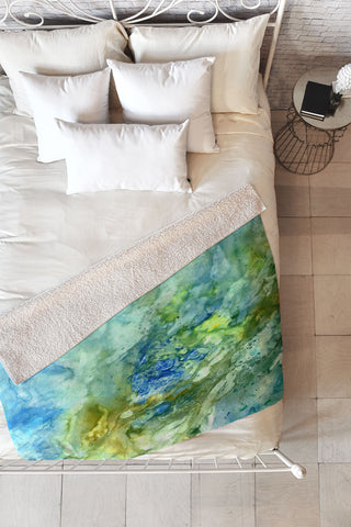 Rosie Brown Under The Sea Fleece Throw Blanket