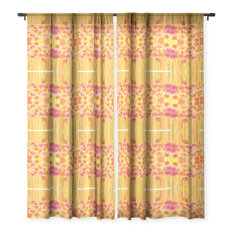 Rosie Brown Waiting For Spring Sheer Window Curtain