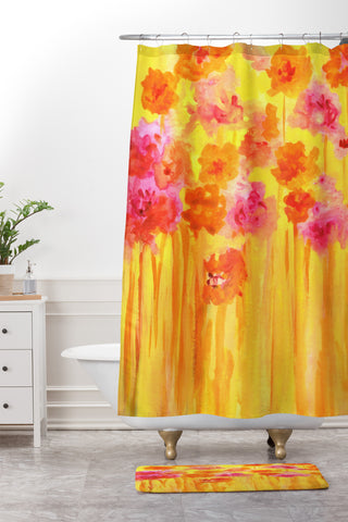 Rosie Brown Waiting For Spring Shower Curtain And Mat