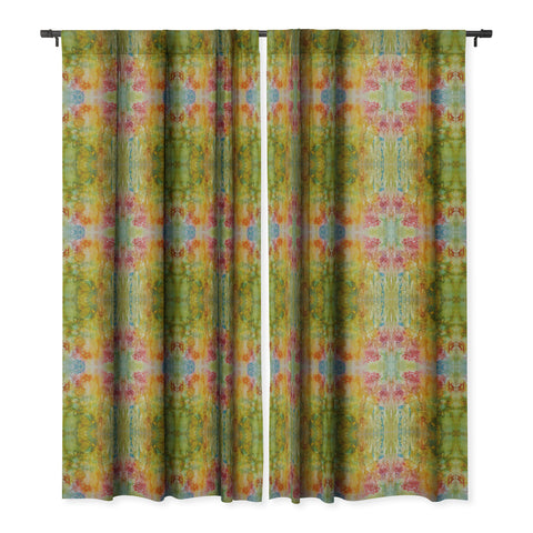 Rosie Brown Wallflower Blackout Window Curtain