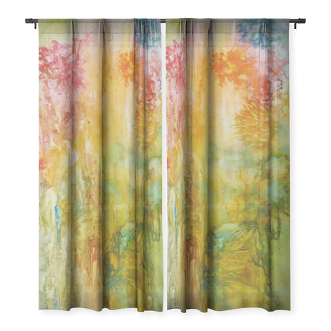 Rosie Brown Wallflower Sheer Non Repeat