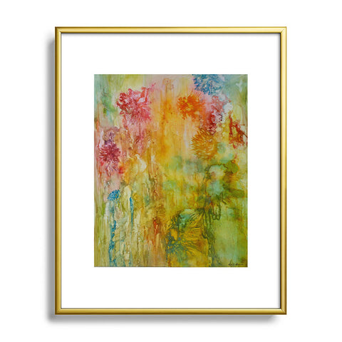 Rosie Brown Wallflower Metal Framed Art Print