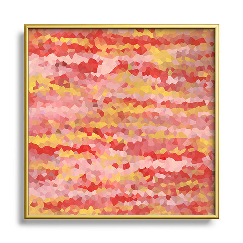 Rosie Brown Warm Tropics Square Metal Framed Art Print