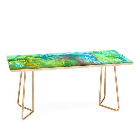 Rosie Brown Watercolor Cascade Coffee Table