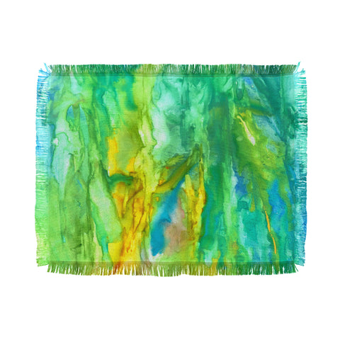 Rosie Brown Watercolor Cascade Throw Blanket