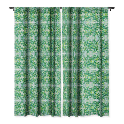 Rosie Brown Weeping Willow Blackout Window Curtain
