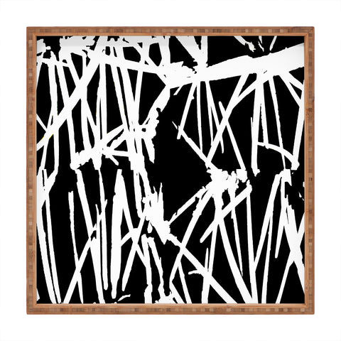 Rosie Brown White Lightening Square Tray