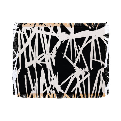 Rosie Brown White Lightening Throw Blanket