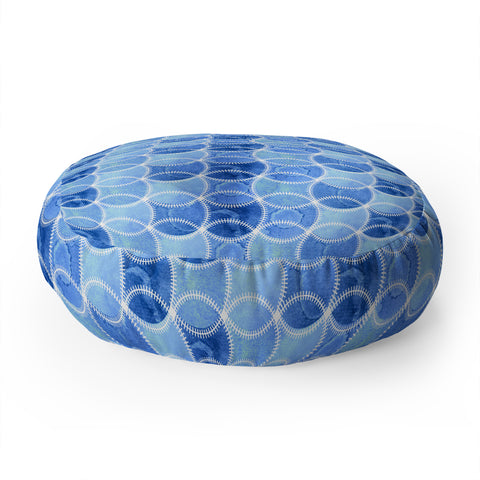 Ruby Door Baseballs Floor Pillow Round