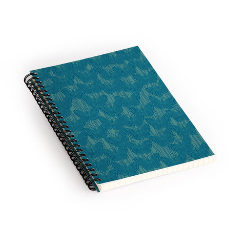 Ruby Door Butterflies And Pearls In Blue Spiral Notebook