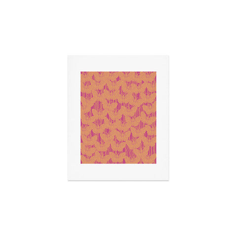 Ruby Door Butterflies And Pearls In Pink Art Print