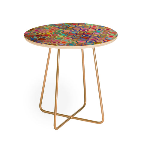 Ruby Door Colored Pencils Round Side Table